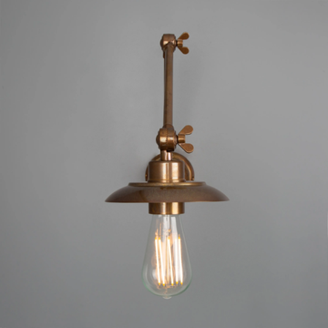 REZNOR ADJUSTABLE POSTER LIGHT - Handmade adjustable brass wall lamp by mullan lighting - view 3